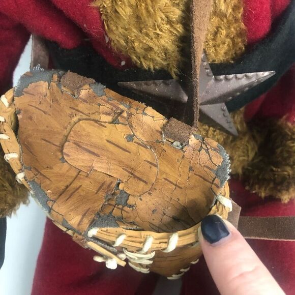 vintage old world santa primitive star bag satchel shelf sitter no face 11 inch - Picture 5 of 11